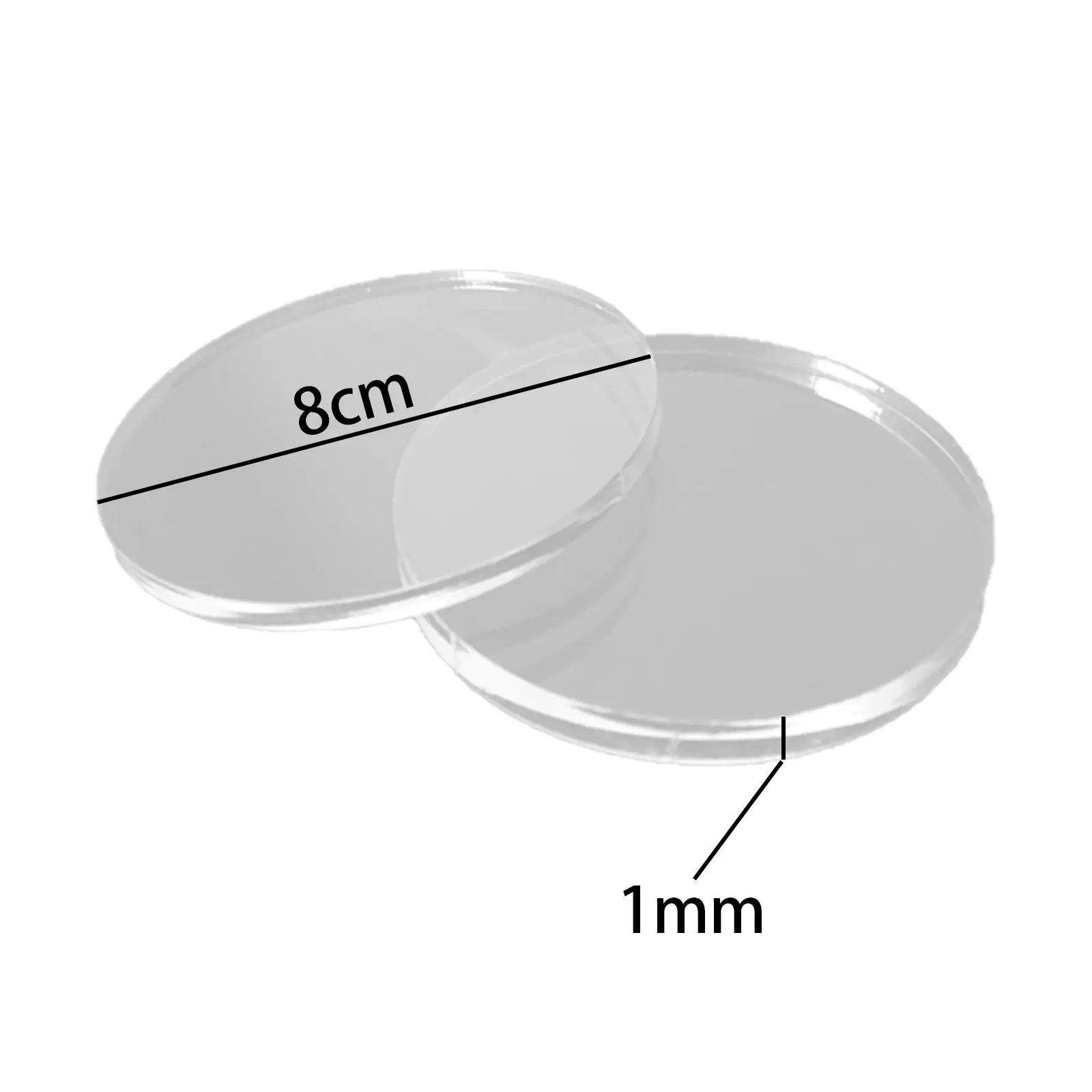 10 Pieces Action Figures Display Stand Circular Acrylic Plate for Home Displays Commercial Venues Parties Trade Shows Museums