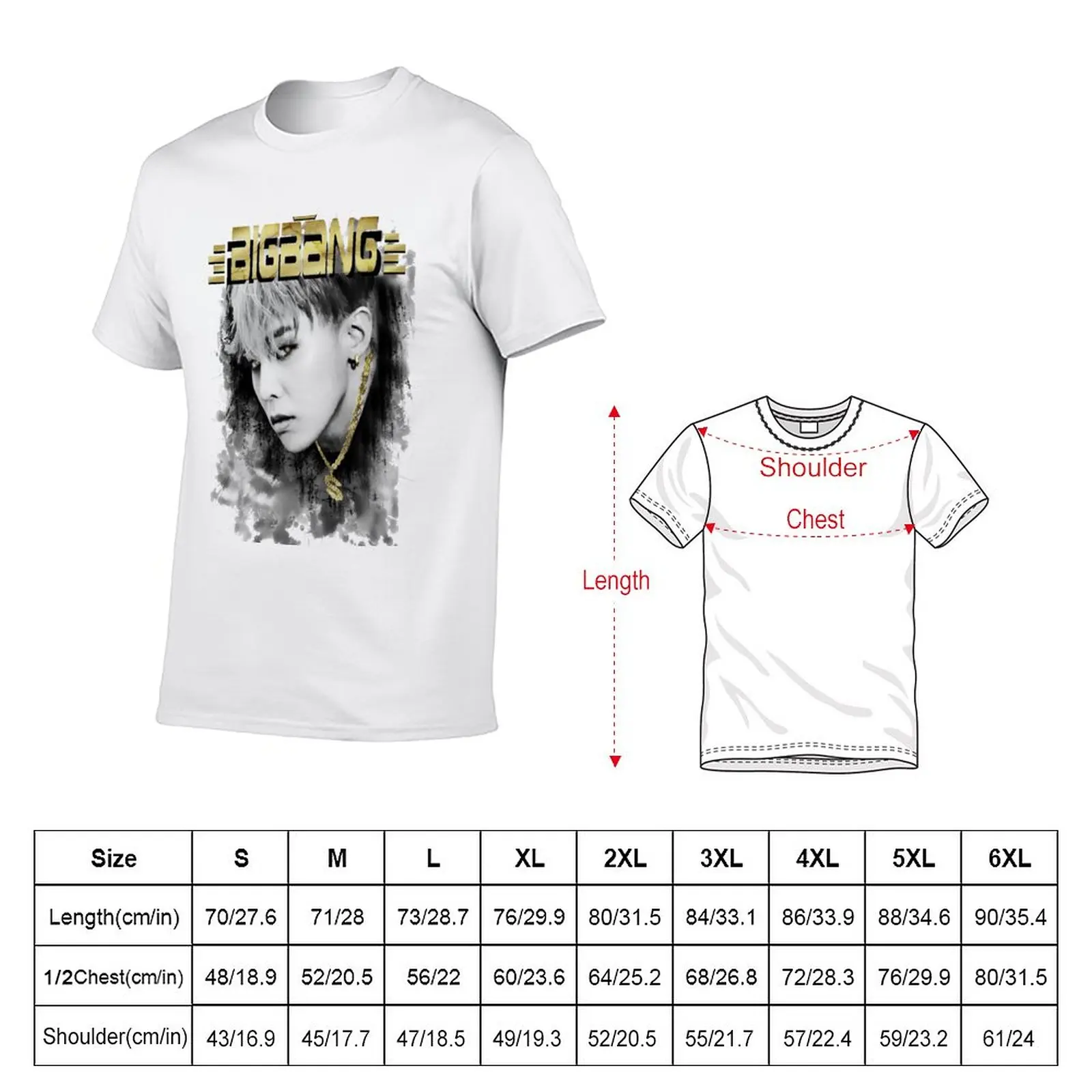 New G-Dragon T-Shirt T-shirt short Anime t-shirt custom t shirts Oversized t-shirt t shirts for men cotton