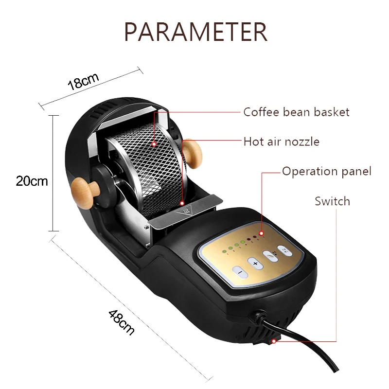 Hot Sales Coffee Roaster Coffee Beans Roaster Small Capacity Coffee Bean Roasting Machine