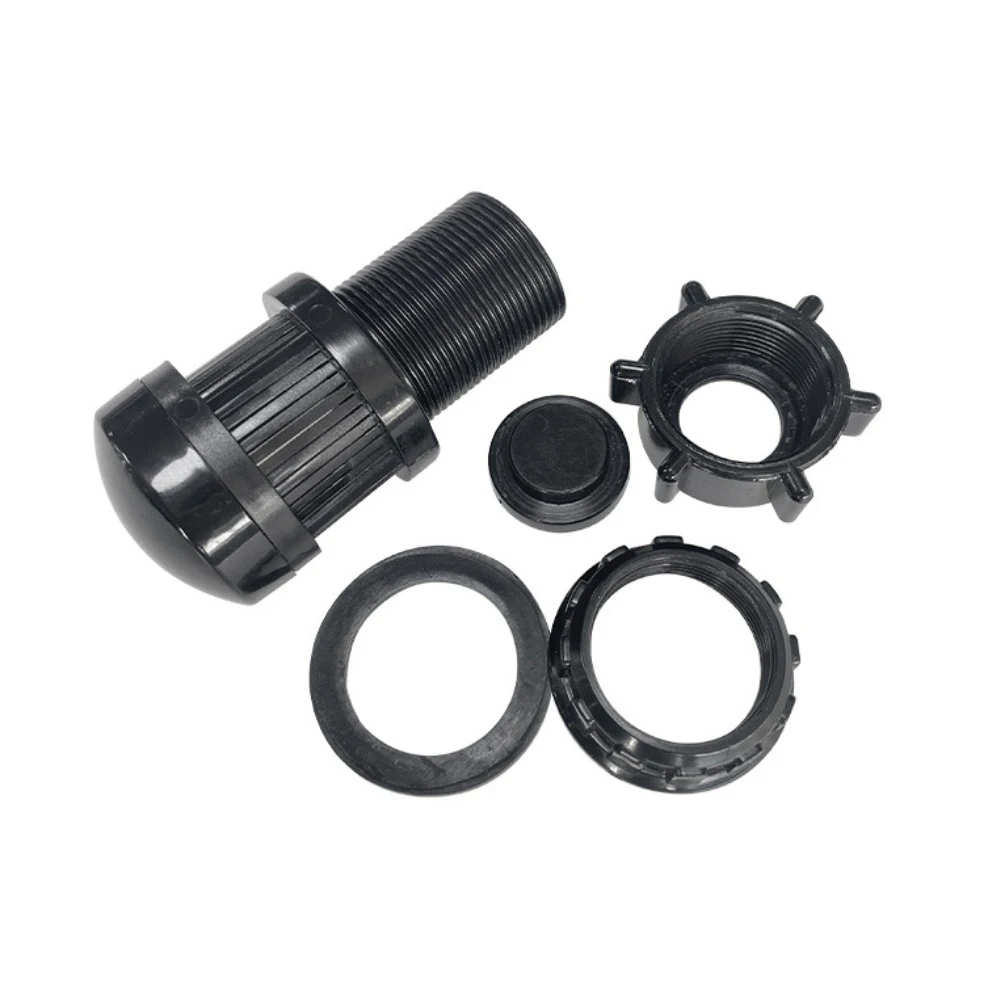 1.5 Inch ABS Sand Filter Drain Valve Black Porous Design For Pool Water Treatment System Swimming Pool Accessories