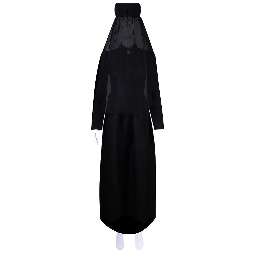 Barbara Cosplay Dr loween Costume avec voile nonne Dr vêtements ethniques pour femmes Performance sur scène printemps été