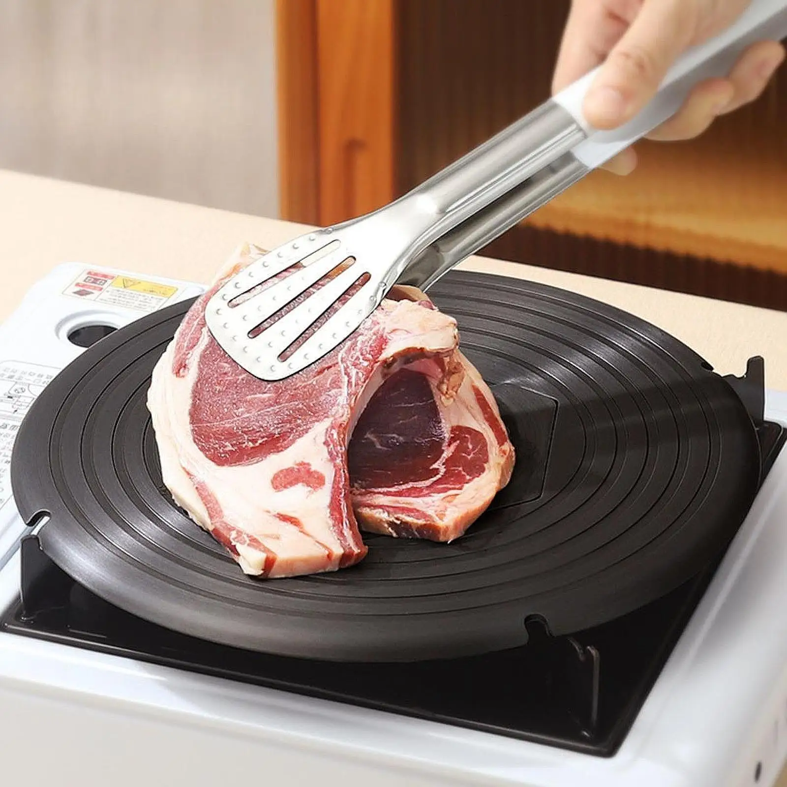 Heat Diffuser Plate Heat Conduction Board Detachable Induction Adapter Defrosting Tray for Electric Stove Home Electric Burner