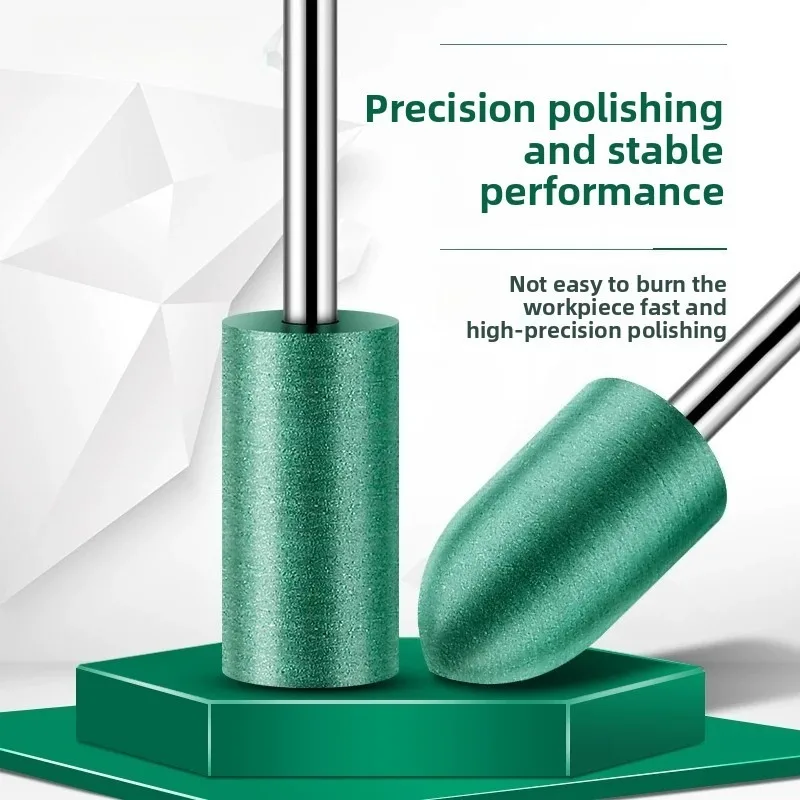 3mm Shank/Rubber Grinding Head/Cylindrical Sponge Polishing Wheel/ Metal Mold Rust Removal/Electric Grinder Rubber Polishing Bit