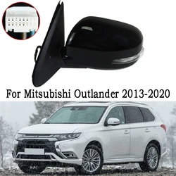 Car Rearview Mirror Assembly Accessories For Mitsubishi Outlander 2013-2020 Auto Side Mirror Reflector Led Turn Signal Lights