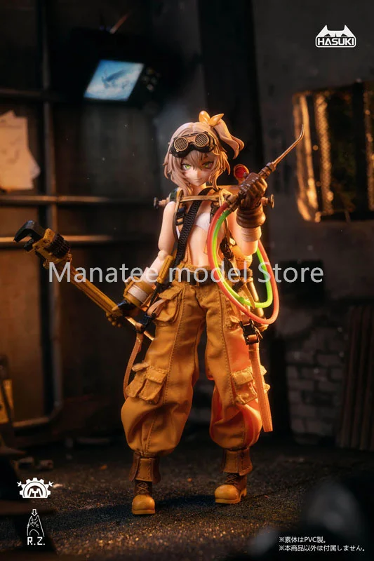 HASUKI Original pocket art Series PA007 Mechanic Fiona 1/12 PVC Action Figure Anime Model Toys Collection Doll Gift