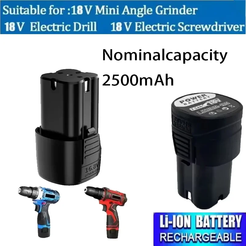 16.8V 18V 2500mAh universal rechargeablebatteryforpowertoolssuitableforelectricscrewdriverselectricdrillslithium-ionbatteries