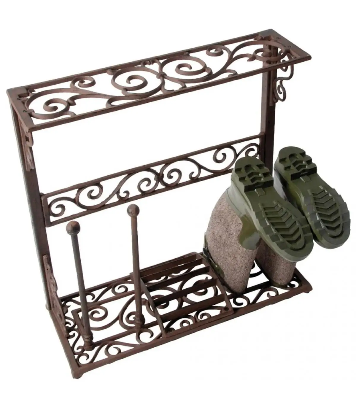 Shoemakers and shoe organizers Esschert Design shoe rack boots size S cast iron LH58