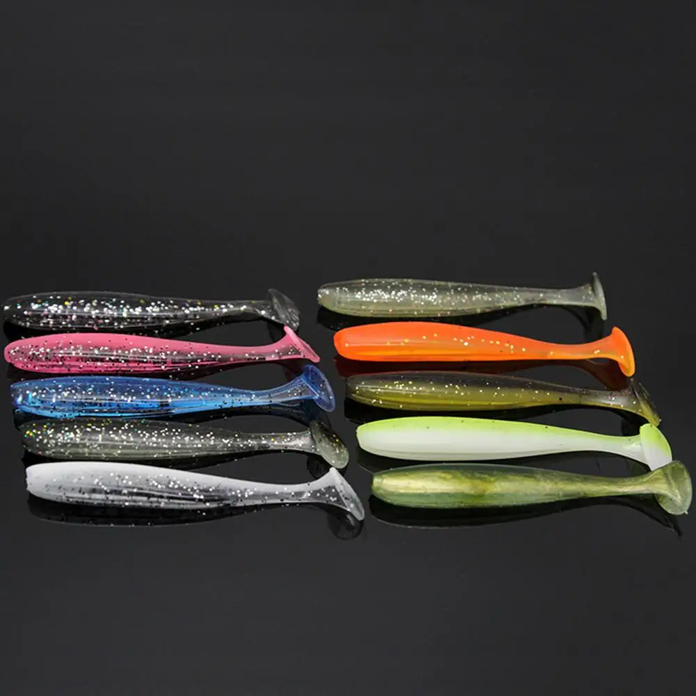 10pcs/Lot 7cm Soft Worm Lures Replacement Artificial Crankbait Swimbait Soft Baits Fishing Tool Equipment for Fisherman