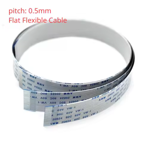 10PCS FFC FPC AWM 20624 80C 60V VW-1 Flat Flexible Cable 0.5MM 4 5 6 8 10 12 14 16 18 20 24 26 30 32 34 36 38 40 45 50 54 60 Pin