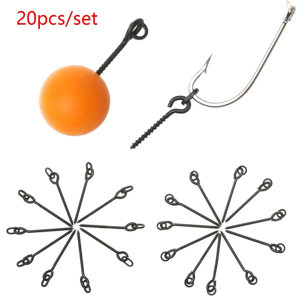 20pcs European Plastic Tool Bait Stop Pop Up Peg Pellet Holder Carp Fishing Boilie Chod  Screw