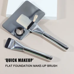 Flat flat foundation makeup brush The magical fiber material of a lightweight and fast makeup tool mini brush Flat brush natural