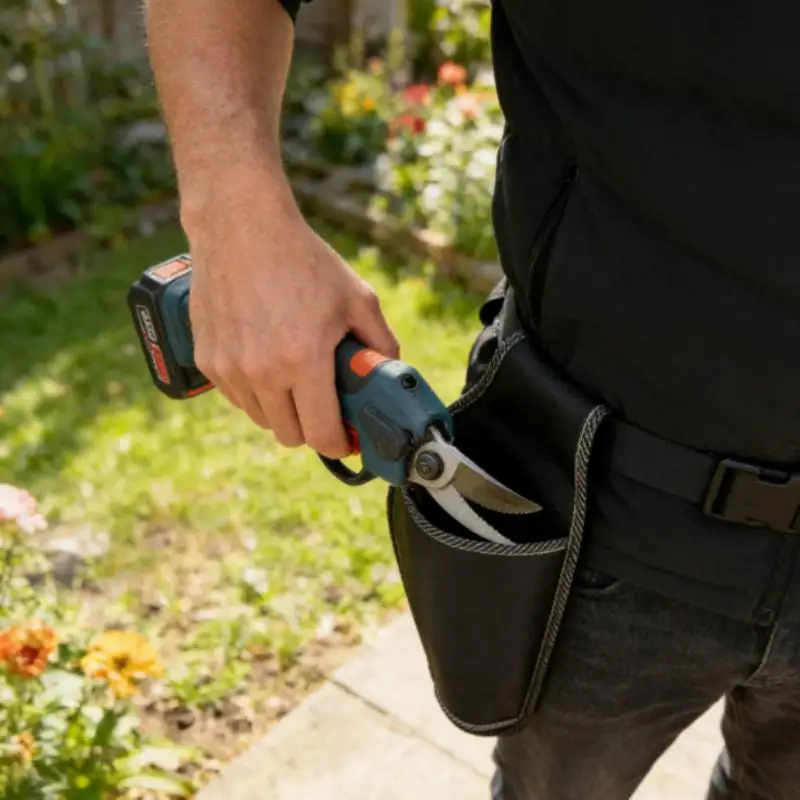 Garden Scissors Waist Bag Electric Pruning Scissors Sheath Pouch Portable Plant Shear Trimming Tools Pruner Tool Belt