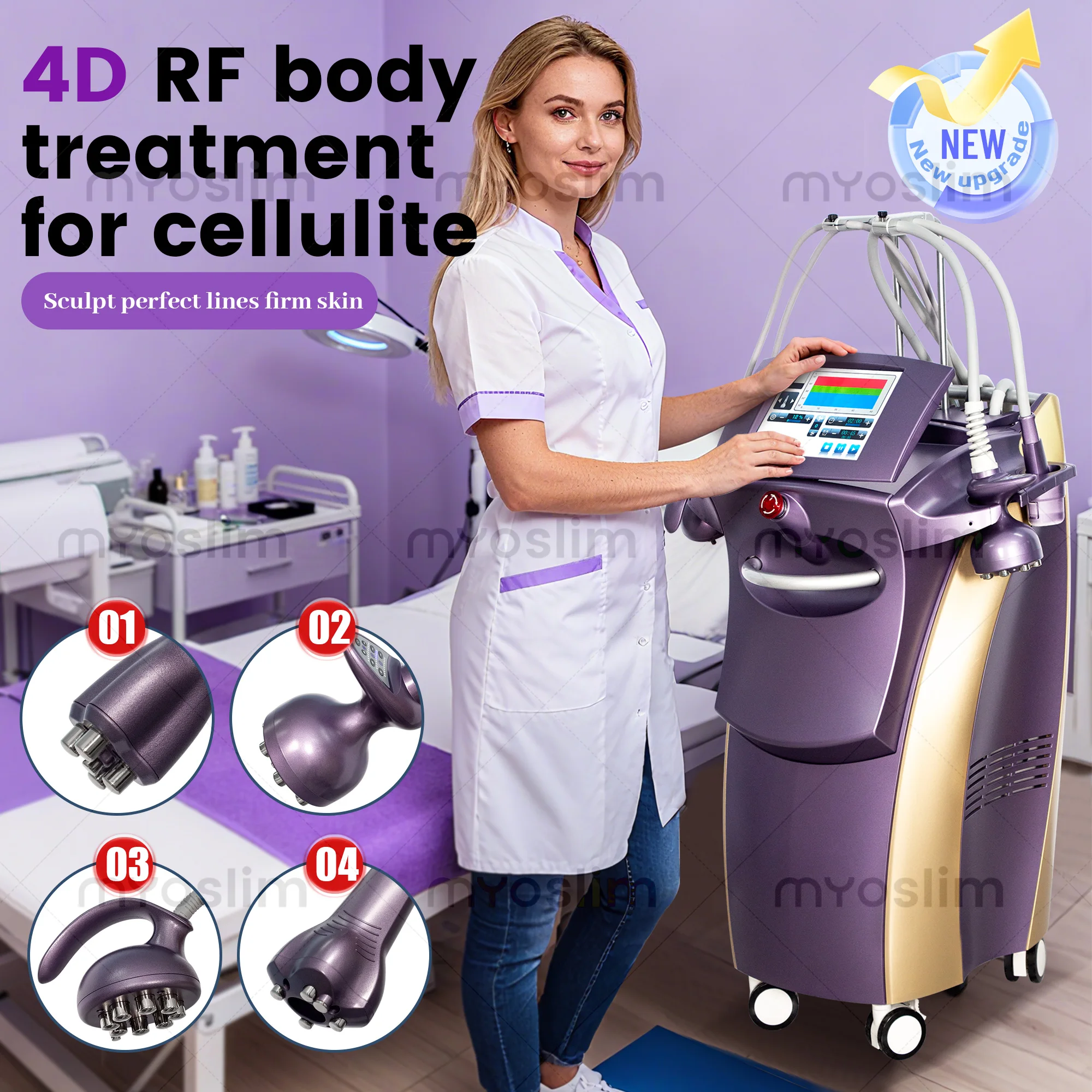

Myoslim Wrinkle Reduction and Firming Vacuum Slimming Removes Cellulite and Fat Reduces Stretch Marks Factory Direct