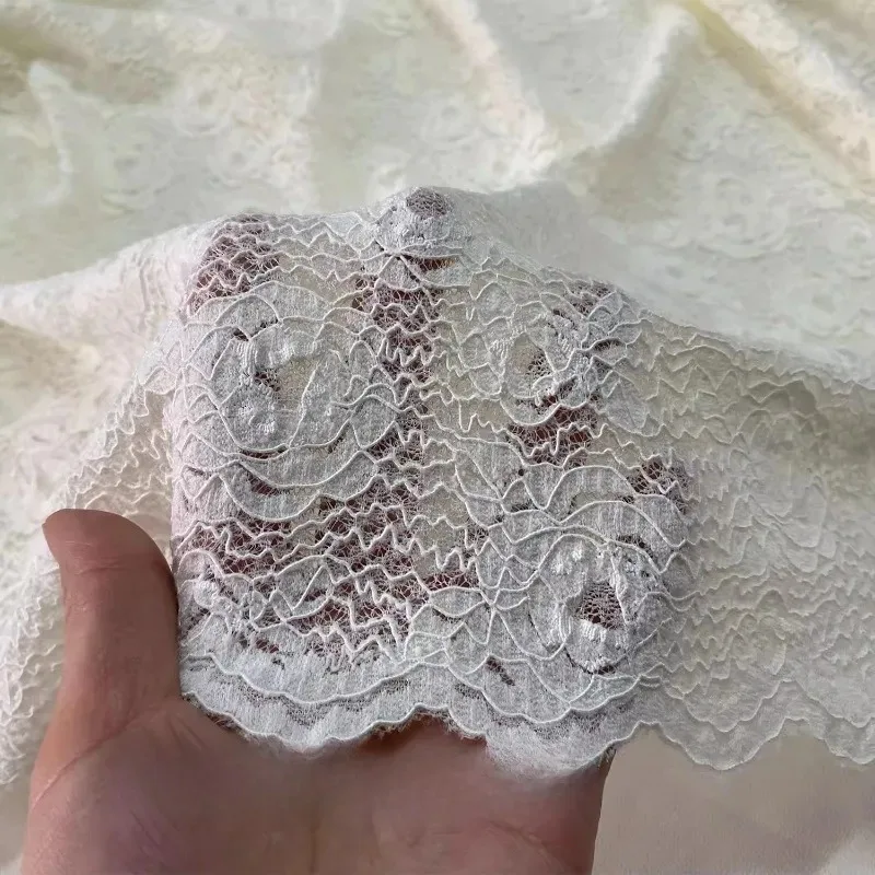 

Новая Изысканная Мягкая Эластичная Ткань с Кружевной Вышивкой и Декоративными Накладками для Рукоделия, Украшения Одежды, Свадебных и Вечерних Платьев, Аксессуары