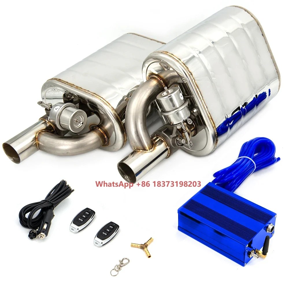

2/ 2.5/ 3 Inch Car Stainless Steel Vacuum Exhaust Sounds Valve Muffler With Double Remote Controller Left and Right Air Pump
