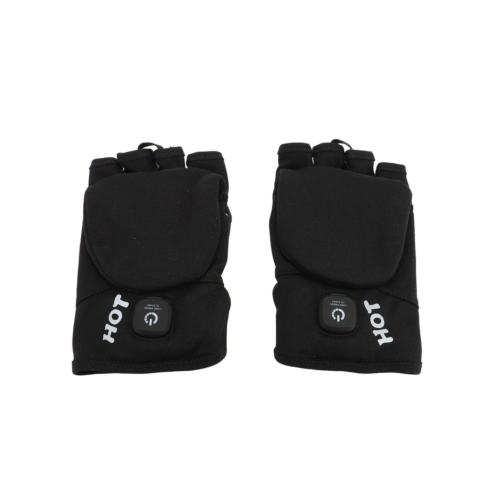 قفازات الشتاء الساخنة القابلة لإعادة الشحن نصف إصبع الدفء توقيت قفازات تسخين كهربائي رائعة أنيقة وعملية للخارجية