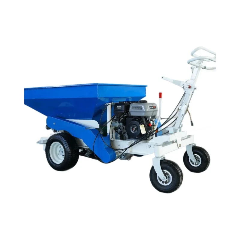 Spalmatore per fertilizzanti per camion con ruote piccolo e tenuto in mano regolabile per la manutenzione della serra del campo da golf del prato della fattoria del frutteto domestico