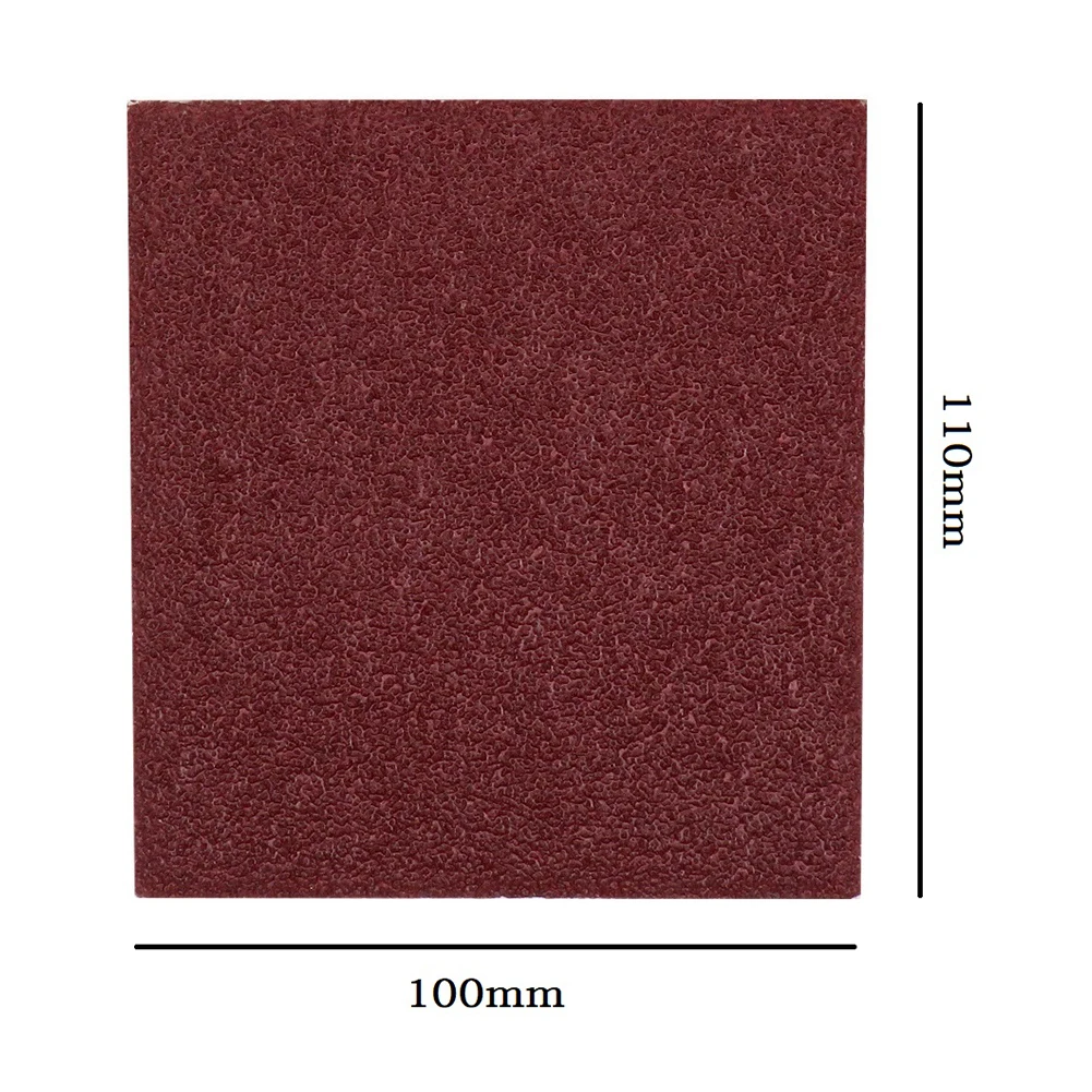 10Pcs 110x100mm Sandpaper Flocking Sanding Pad 60-1000 Grit Sand Paper Abrasive Polishing Tools