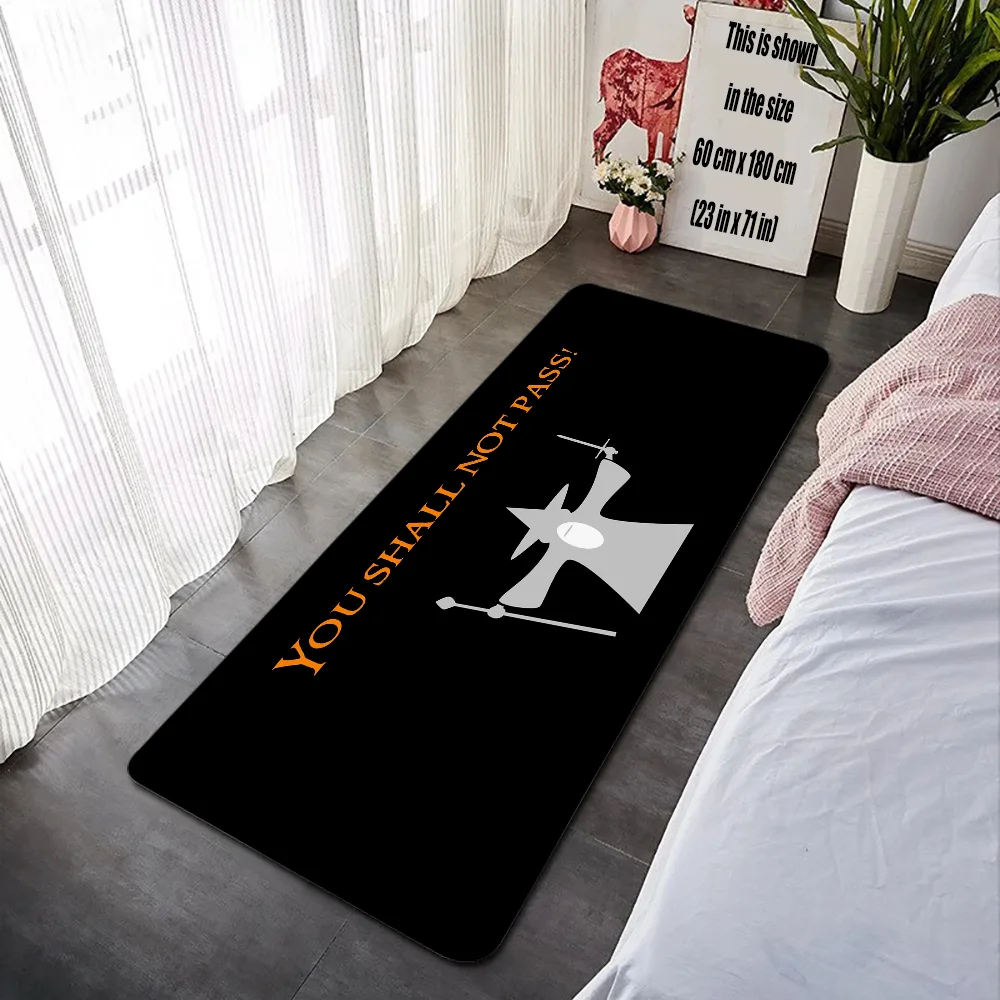 You Shall Not Pass Front Door Mat Entrance Outdoor Floor Mat for Kitchen Carpet for Bathroom Modern Home Decoration Accessories