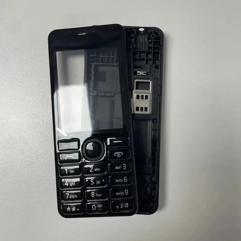 

Full Housing Cover For Nokia 206 2060 Dual SIM Back Case with English Keypads