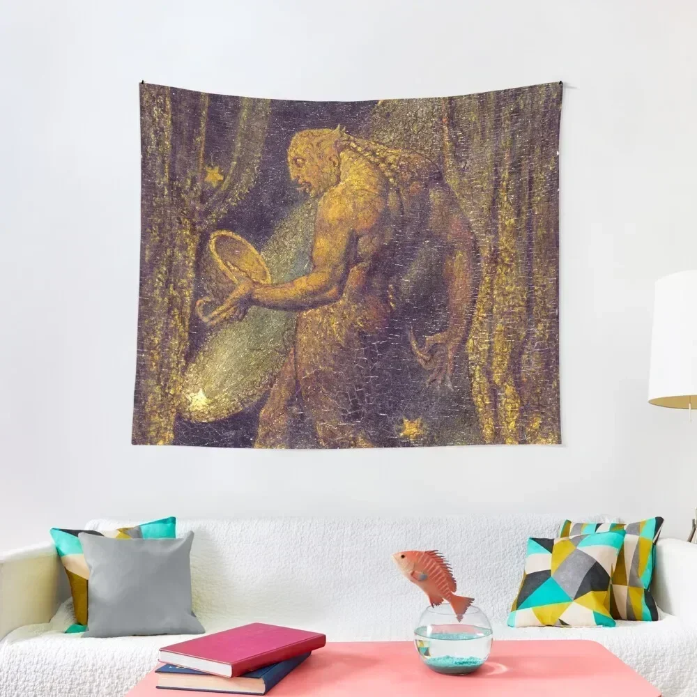 HD The Ghost of a Flea, by William Blake HIGH DEFINITION Tapestry Decor Home Cute Room Decor Carpet Wall Tapestry