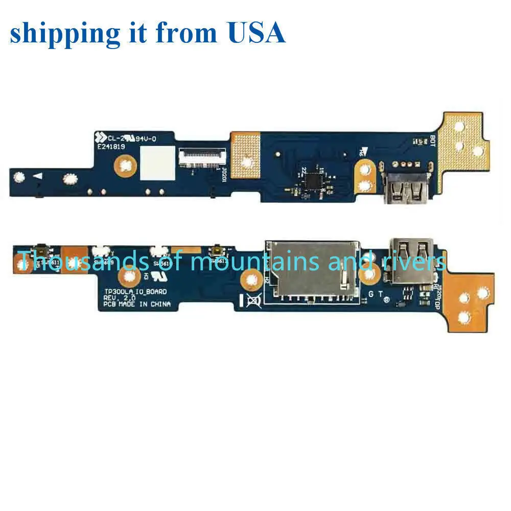 Power Button USB SD IO Board for Asus Q302LA TP300LA TP300L 60NB05Y0-IO1070 FTUS