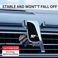 Gravity Car Holder For Phone Air Vent Metal Clip Mount Mobile Cell Stand For Ford ST Line Focus Fiesta Shelby Mondeo Explorer Ed