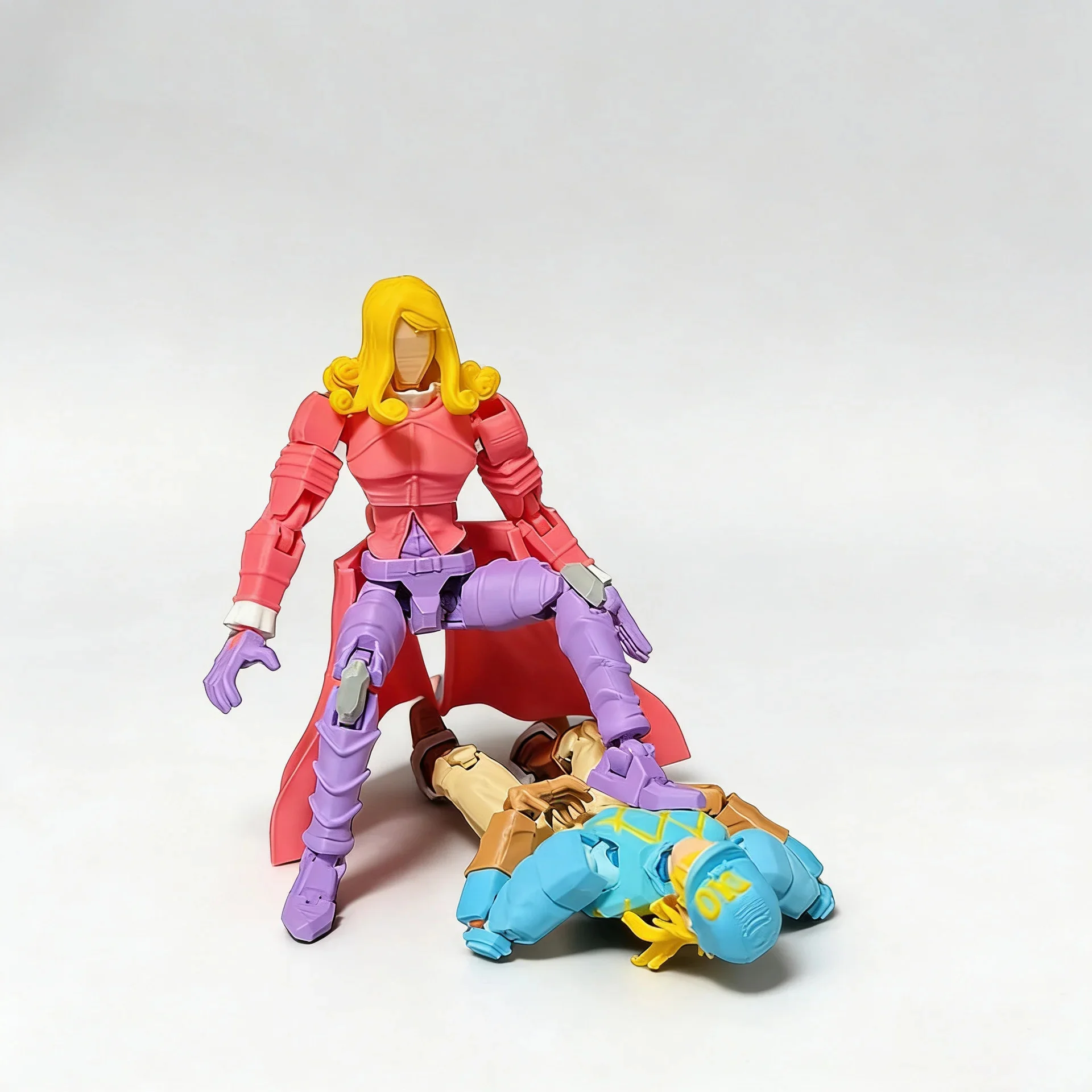 JOJOs 3D Printed Articulated Johnny Gyro Action Figure Collectible Anime Figurine For Collection Desktop Decor Christmas Gift - view 5