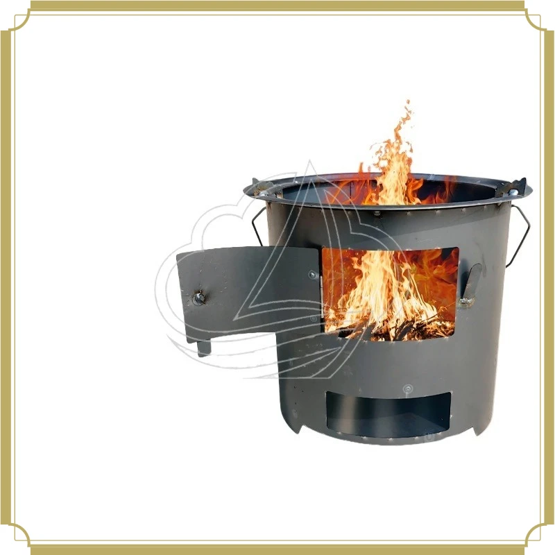 

Портативная утолщенная печь на древесном угле для дома, улицы, кемпинга, приготовления чая и барбекю