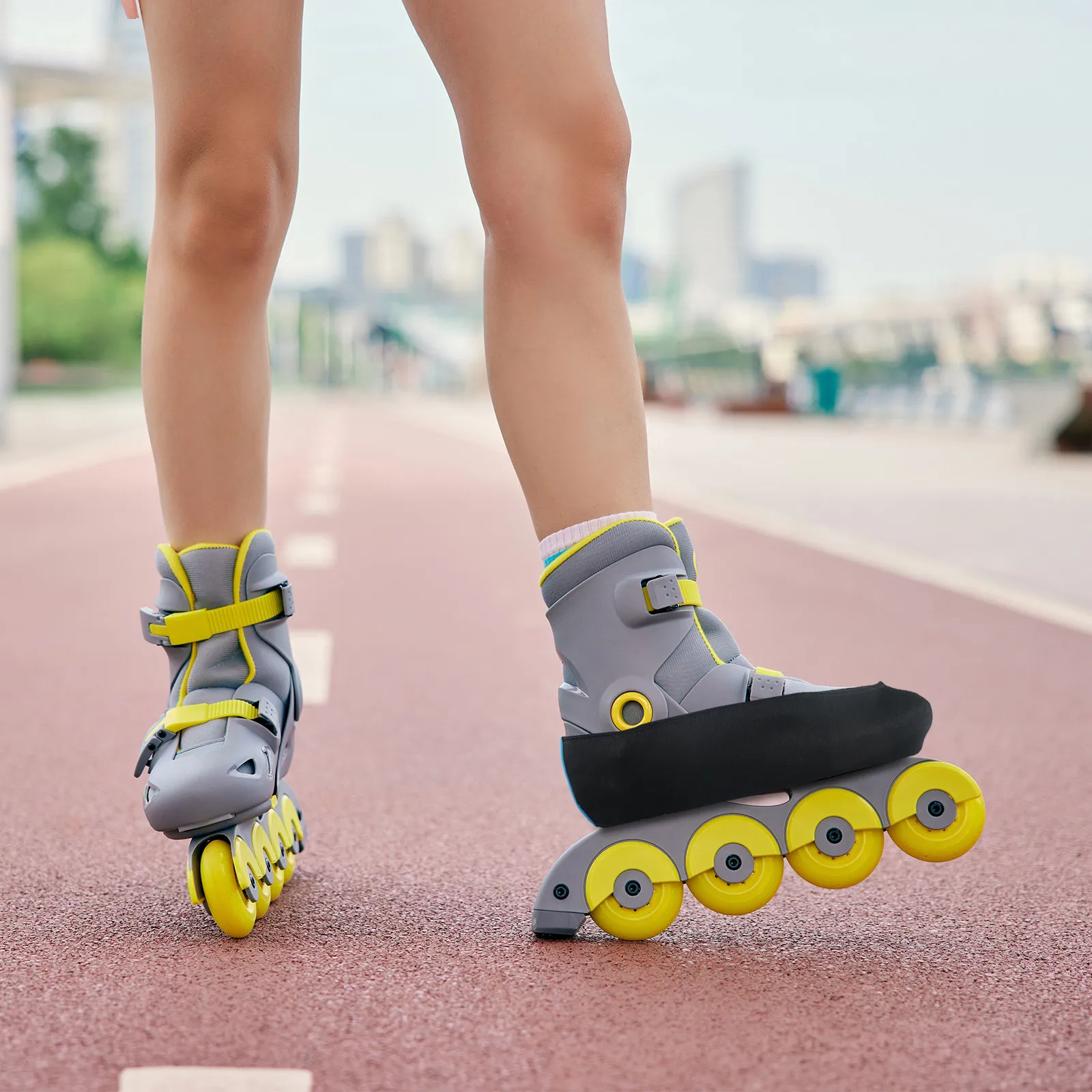 

2 шт. Защитные чехлы для роликовых коньков, черные, регулируемые, для обуви