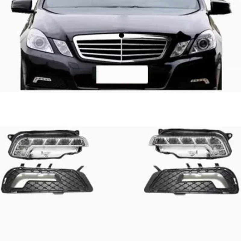Front LED Fog Lights DRL Grille for Mercedes-Benz W212 E200 E260 E300 E320 E350 E550 W212 W207 2009-2013