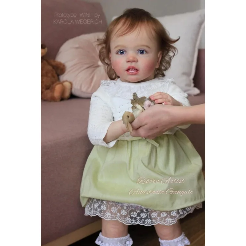 29 Inches Wini  Reborn Toddler Doll Kit  Unpainted Unfinished Doll Parts Bonecas DIY Blank Doll Kit