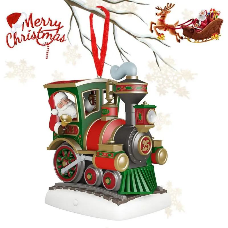 Christmas Train Tree Ornaments Christmas Train Hanging Pendant Decorations Christmas Tree Ornament For Blessing Festival Decor