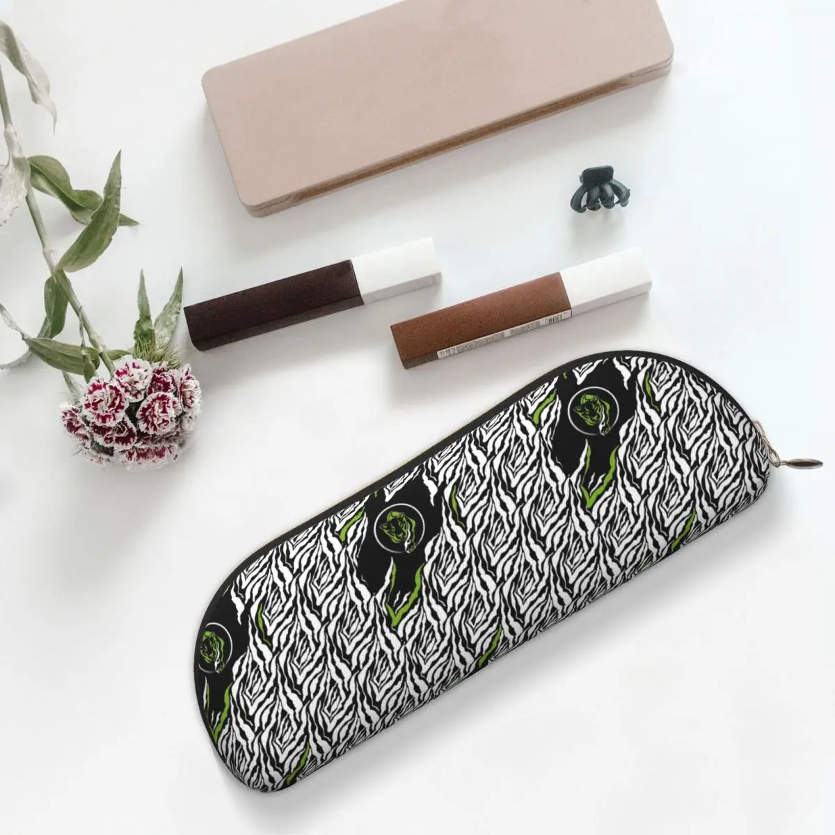 

Gowild Seamless Zebra-Panther Cougar Design Variant Pencil Case Pen Holder Storage Stationery Supplies Pen Box Pencil Bag