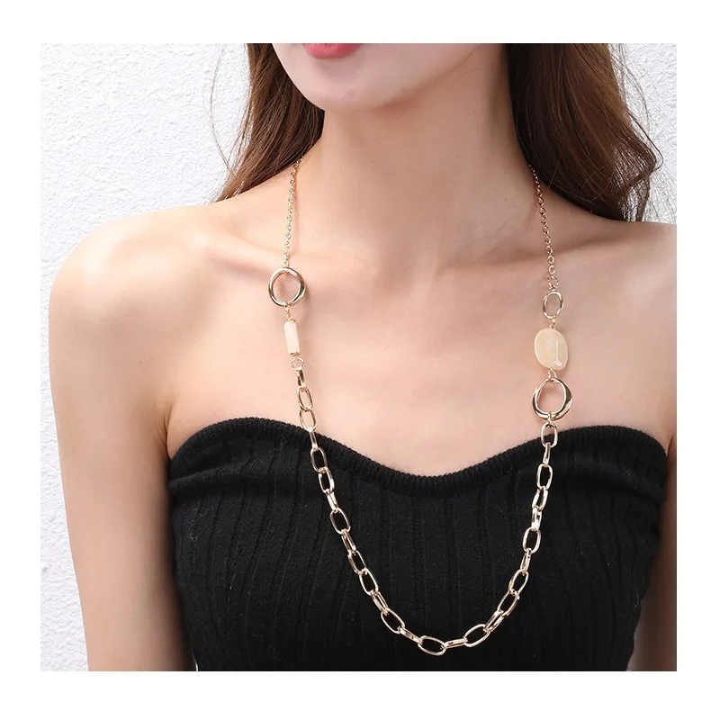 

New Special Necklace Popular Metal Sweater Chain Foreign Trade Hot-selling Women's Necklace