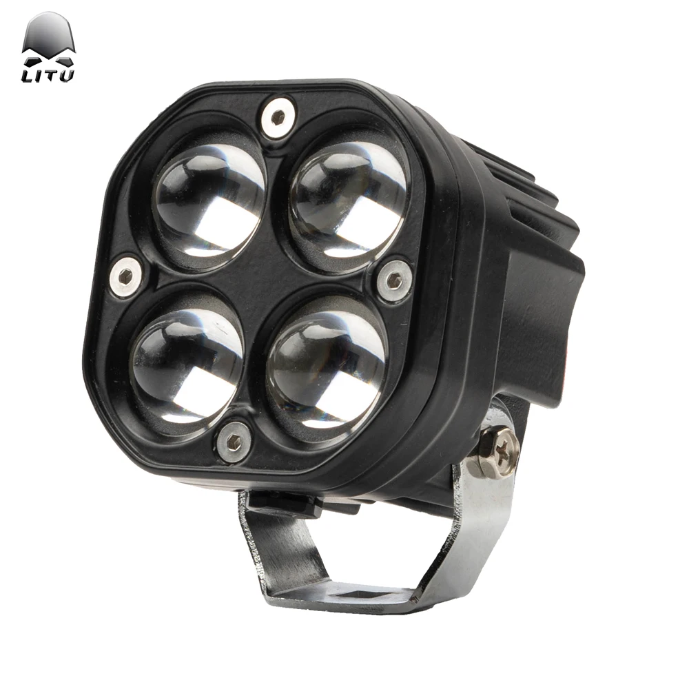 High Power 3 Inch 40W Led Pod Light Dual Color Spot Beam Offroad Truck Tractor Trailer Bumper Driving Lamp