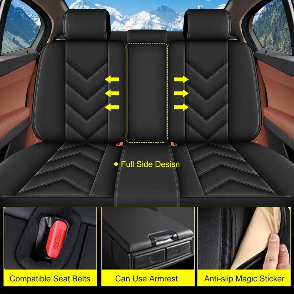 Seat Covers Fit for Acura RDX 2008-2024 2025 Leather Automotive Full Set Seat Cover Waterproof Seat Cushion Protectors Compa