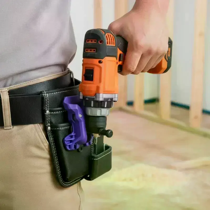Self-locking Drill Holder Belt Clip Quick Release High-hardness Quick-hook Tool Holder Portable Tool Organizer