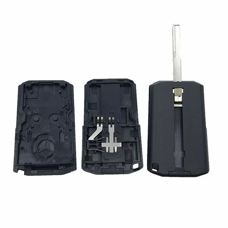 Stable-Replacement Flip Remote Car Key Shell With 2 Buttons For Mercedes Benz Actros Antos Truck Ignition Keychain Accessory