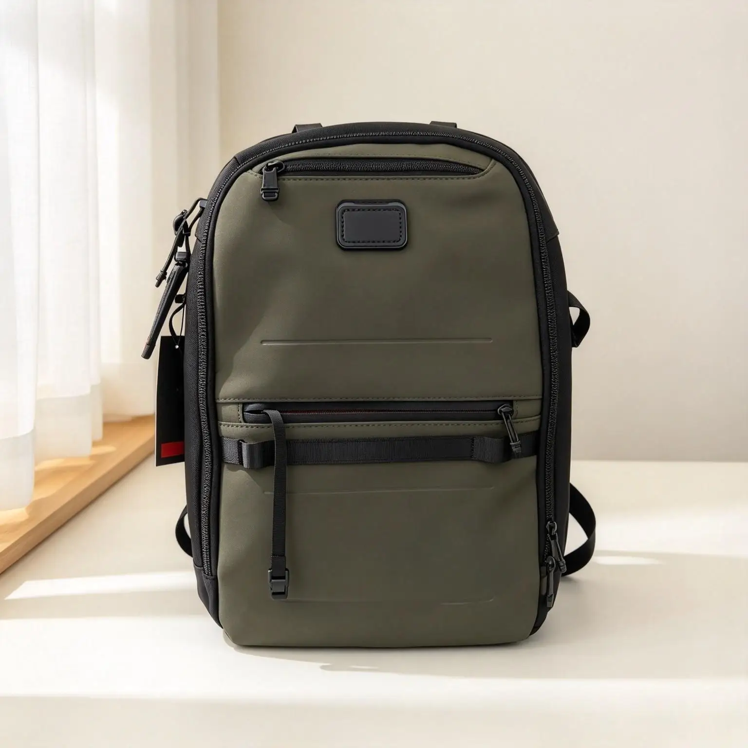 Stylish Nylon Business Commute Backpack for Men, Lightweight Large Capacity Daypack
