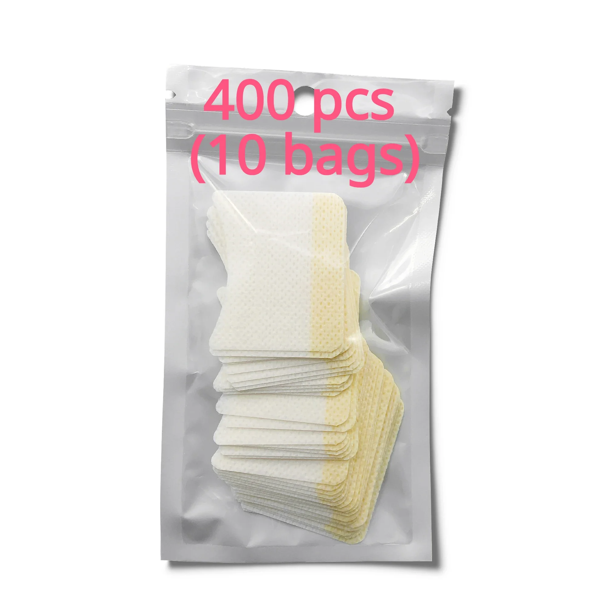 일회용 코튼 속눈썹 익스텐션 패치 스티커, 속눈썹 제거용 아이 패드 패치, 메이크업 도구용, 400 개