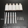5 rojos y 5 USB