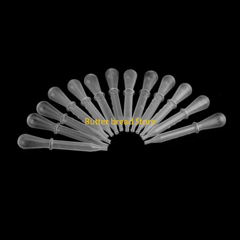 W89C 100 일회용 플라스틱 에어 브러시 페인트 피펫 아이 드롭퍼 이송 액체 믹스