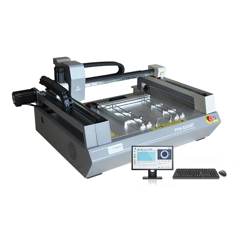 PPM-B350BT 4-Head Automatic Pick And Place Machine Desktop SMT Chip Mounter for PCB Assembly SMD Mounting Tool