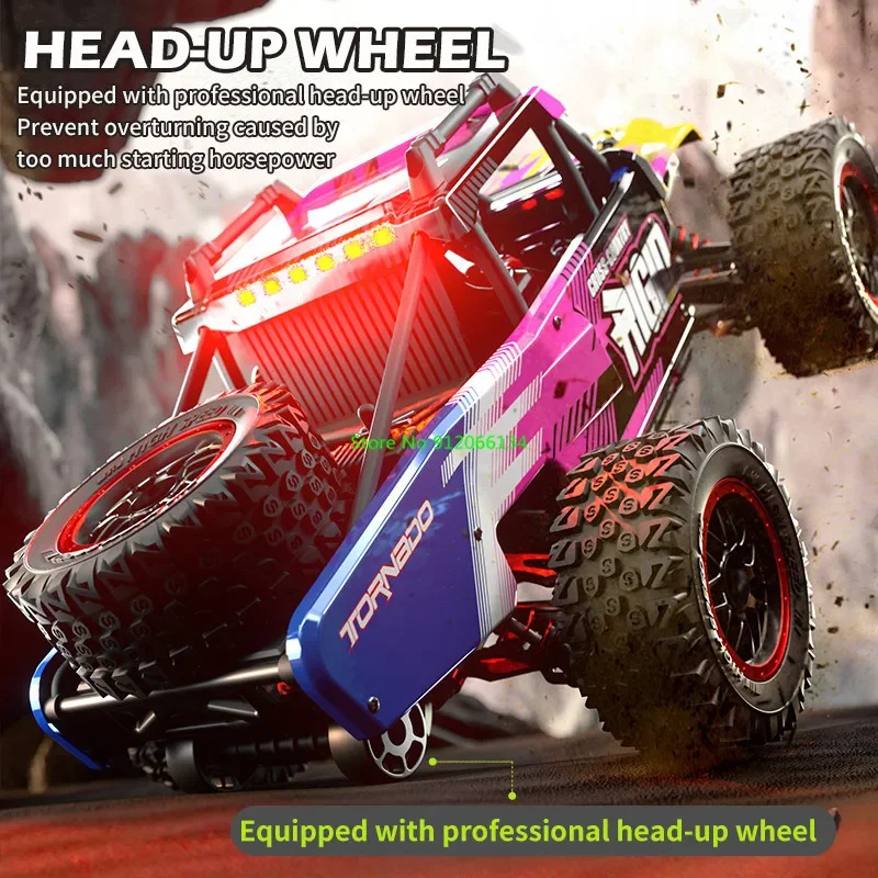 80 กม./ชม.Brushless 4WD Off Road Crawler รีโมทคอนโทรลของเล่นรถ 1:14 80 กม./ชม.อิสระ Suspension LED Rc รถรถบรรทุกรุ่น