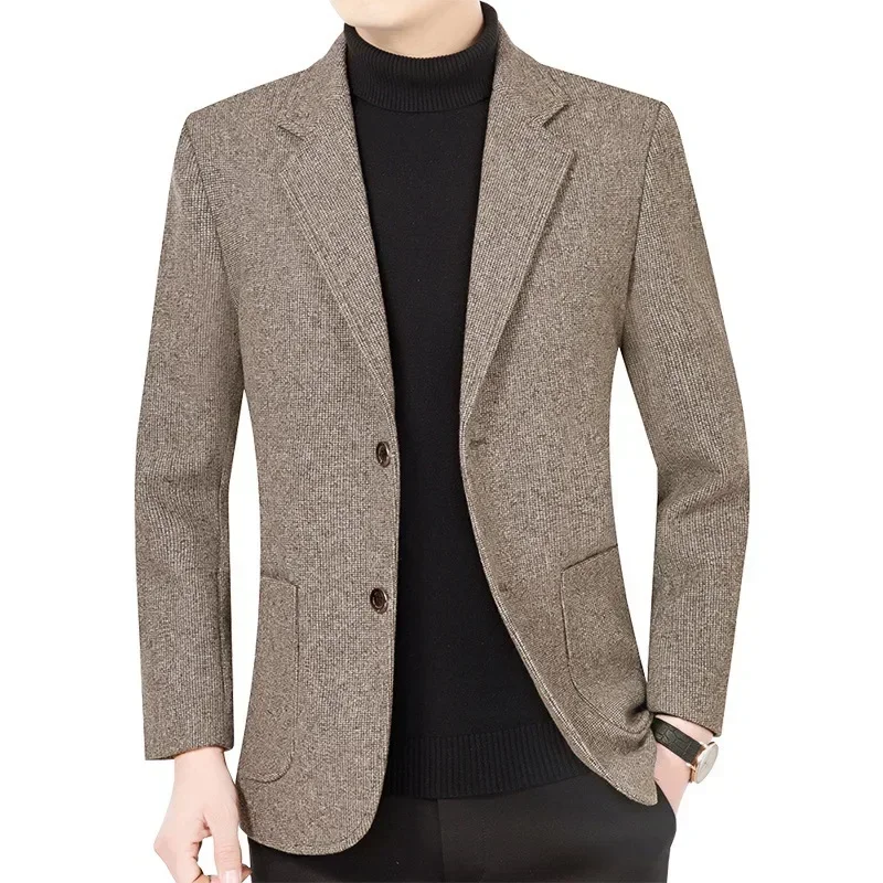 Spring Autumn Men's Business Casual Slim Fit Blazer Jacket 4XL Size Quality Male Suits Coats Good Clothing