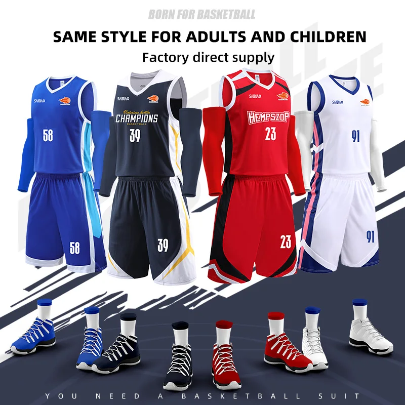 

Men Adult Kid Basketball Jersey Customize Boy Quick-drying Training Uniform Shirt Sportswear Child Tracksuit Sport Suit Clothes