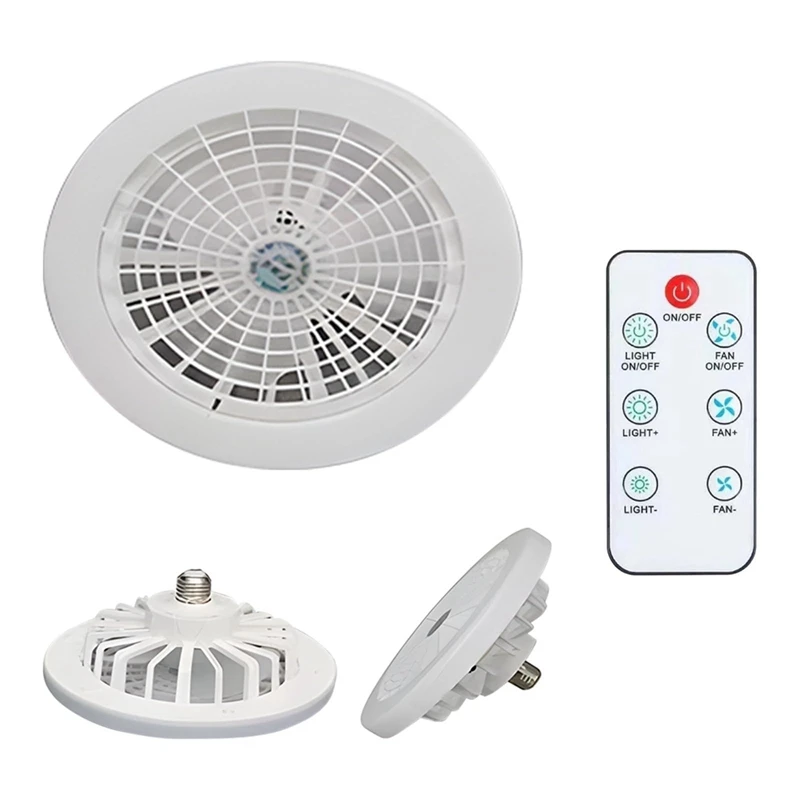 With Remote Control Lighting Fan Light, Bedroom Fan Light, Three-Level Brightness And Color Temperature Adjustment Durable