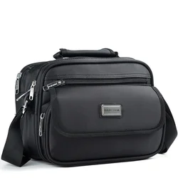 POOLOOS Multi-Packet Business Men Messenger Bag Oxford Waterproof Male Shoulder Bags Travel Crossbody Bags Men Handbag Y0027