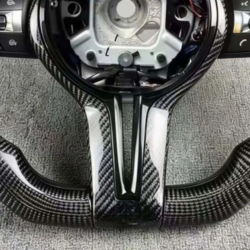 Carbon Fiber LED M Sport Steering Wheel Fit For BMW F30 F31 F32 F33 F10 F11 F20 F21 F22 F25 F34 F36 F01 F06 M3 M5 Accessories view 6